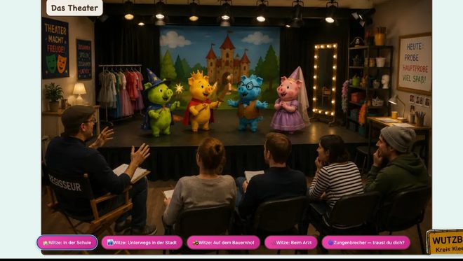 Das Theater in „Wutzbach